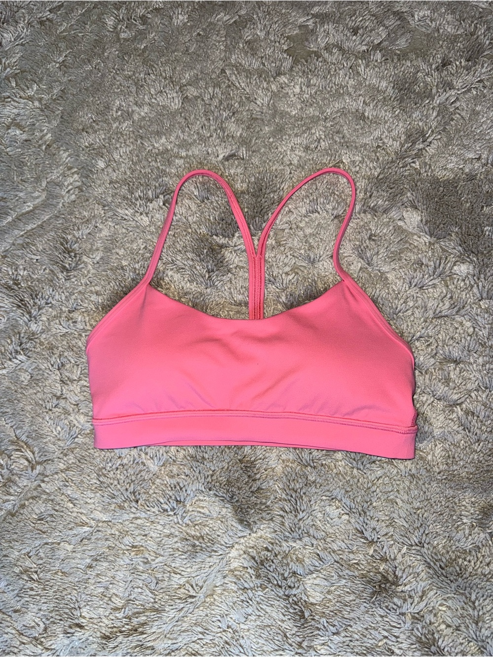 Lululemon flow y bra pink color size 8